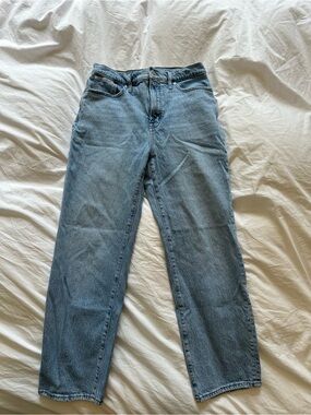Classic Light Wash Straight Jeans